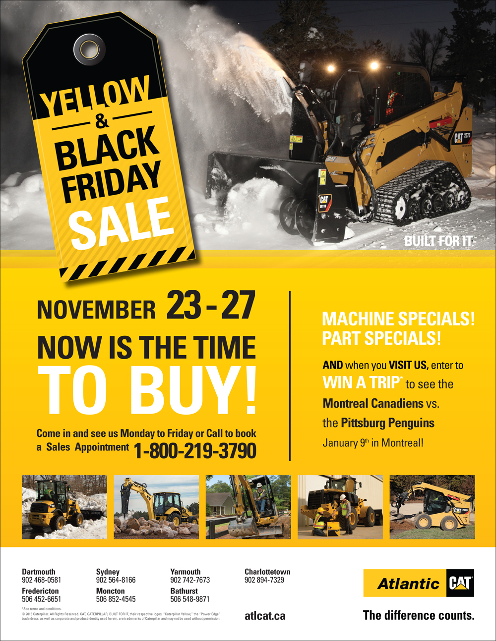 Black and Yellow Sales Event Flyer